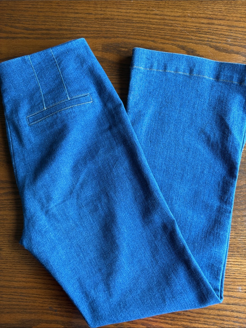 Jason Wu no waistband lightweight stretch flare jeans EUC